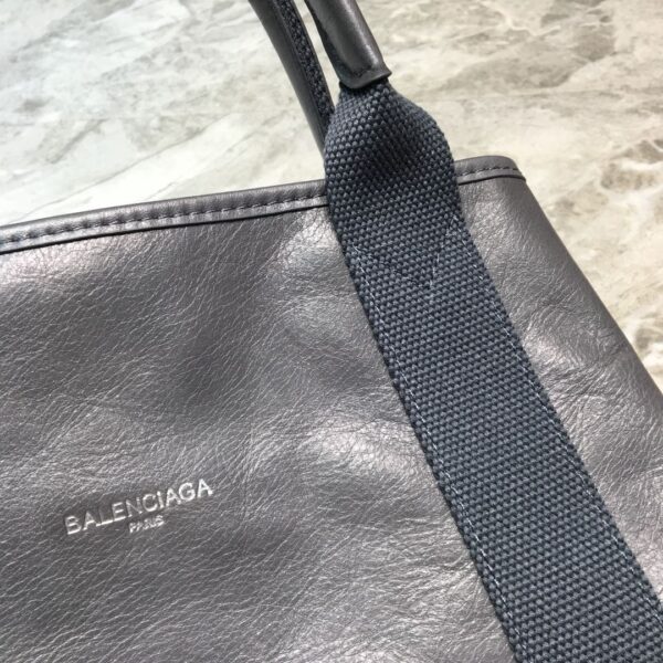 Balenciaga Navy Small Cabas Tote Bag In Gray, For Women, Women's Bags 18.5in/47cm