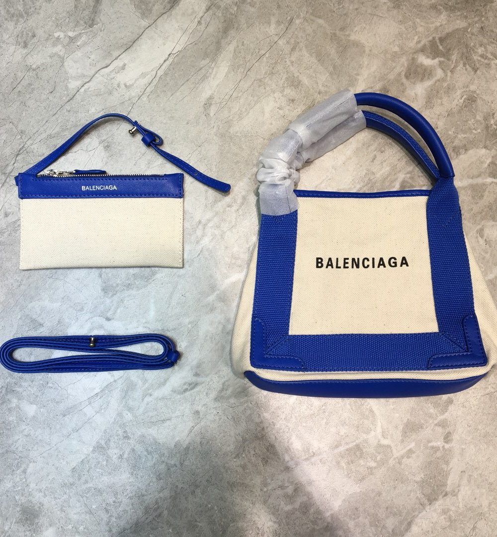 Balenciaga Navy XS Tote Bag In Blue, For Women, Women's Bags 12.6in/32cm