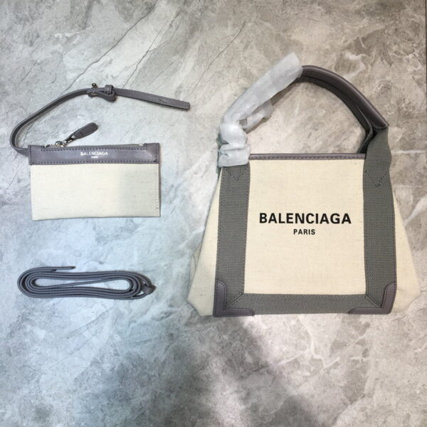 Balenciaga Navy XS Tote Bag In Gray, For Women, Women's Bags 12.6in/32cm