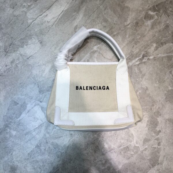 Balenciaga Navy XS Tote Bag In White, For Women, Women's Bags 12.6in/32cm