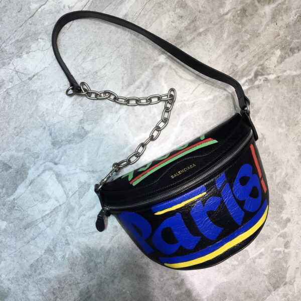 Balenciaga Souvenir XS Belt Bag In Black, For Women, Women's Bags 9.5in/24cm