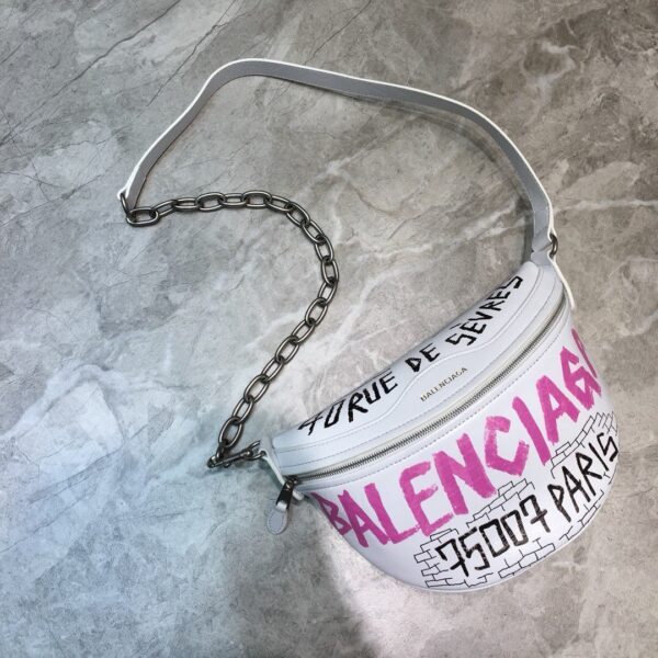 Balenciaga Souvenir XS Belt Bag In White, For Women, Women's Bags 9.5in/24cm