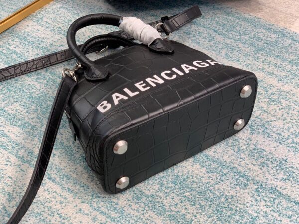 Balenciaga Ville Mini Handbag In Black, For Women, Women's Bags 7in/18cm