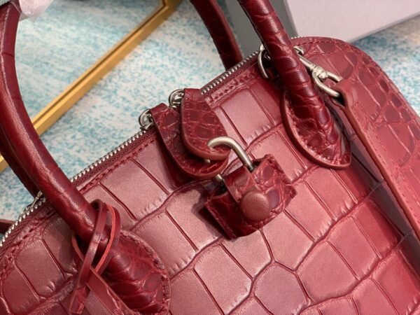 Balenciaga Ville Small Handbag In Dark Red, For Women, Women's Bags 10.2in/26cm