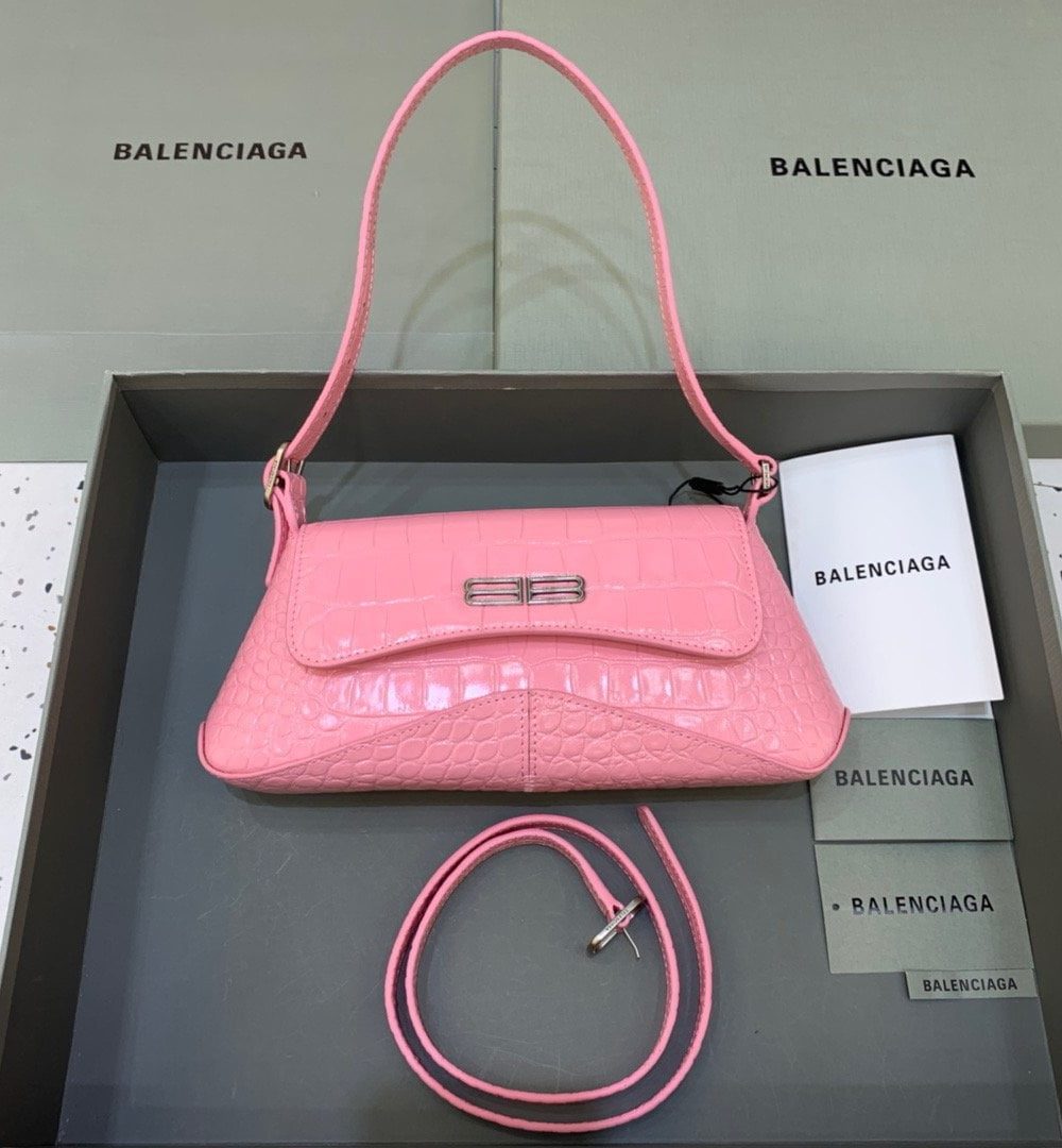 Balenciaga XX Small Flap Bag Box Pink, For Women, Women's Bags 10.6in/27cm 6956452108Y5812