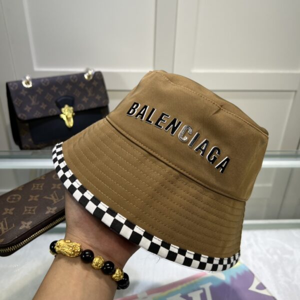 Balenciage Bucket Hat Brown Hat