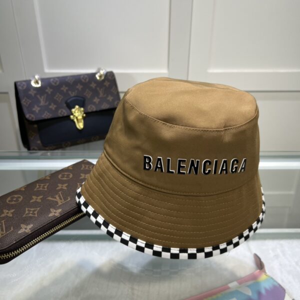 Balenciage Bucket Hat Brown Hat