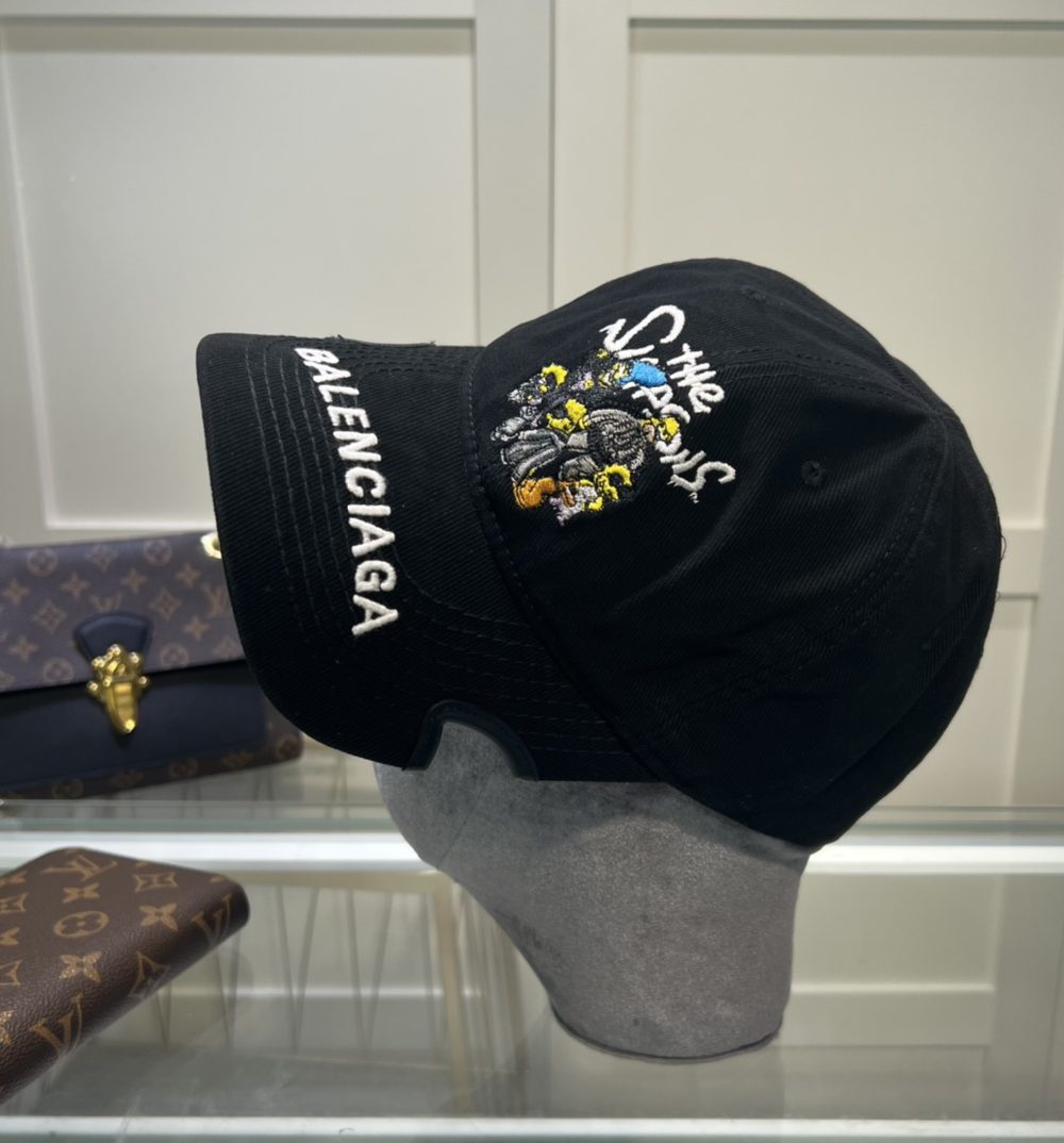 Balenciage Logo Cap Black Cap