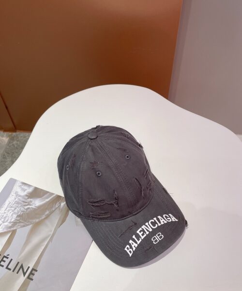 Balenciage Logo Visor Cap Grey Cap