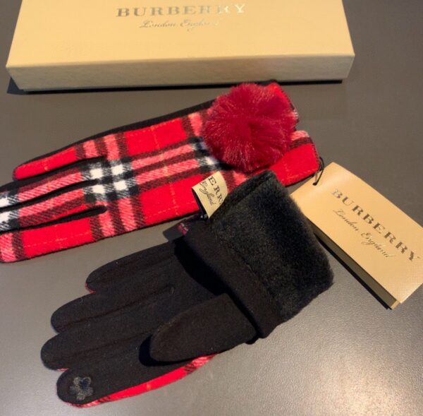 Burberry Cashmere Gloves In Red