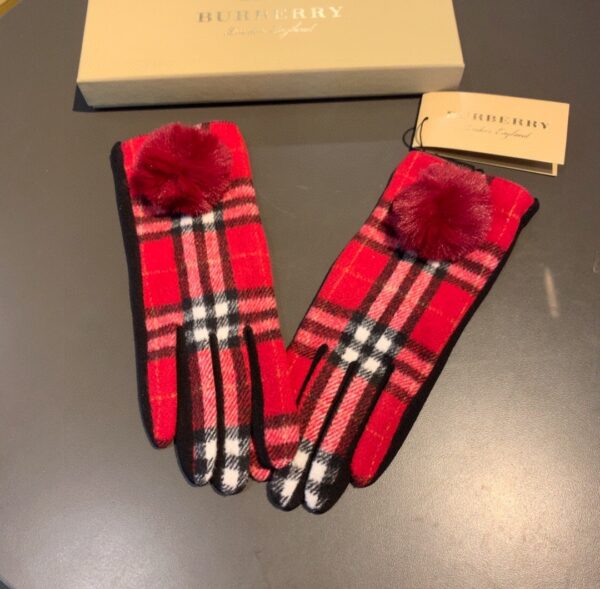 Burberry Cashmere Gloves In Red