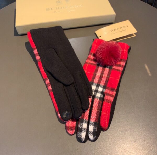 Burberry Cashmere Gloves In Red