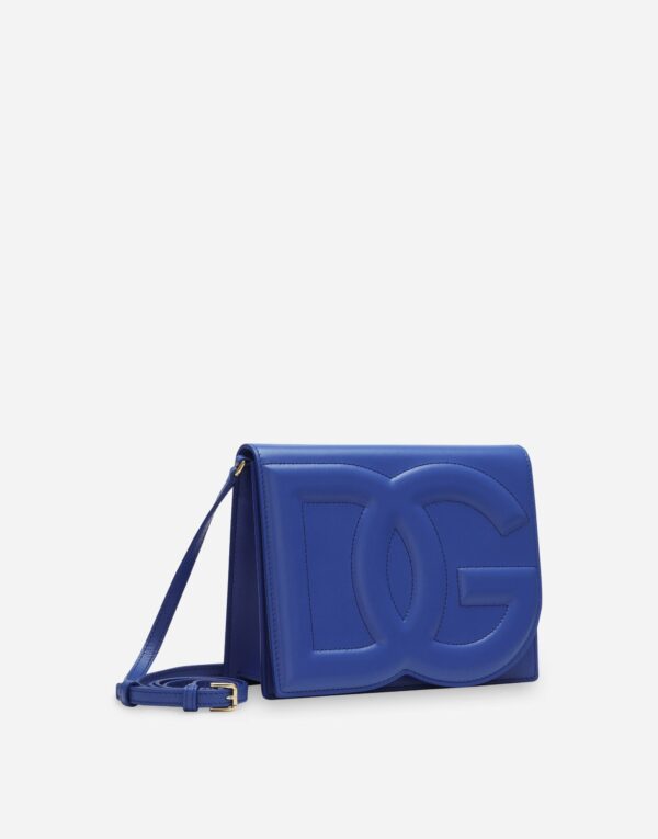 Calfskin DG Logo Bag Blue For Women BB7287AW57680623 - 20 Cm/ 7.8 Inches