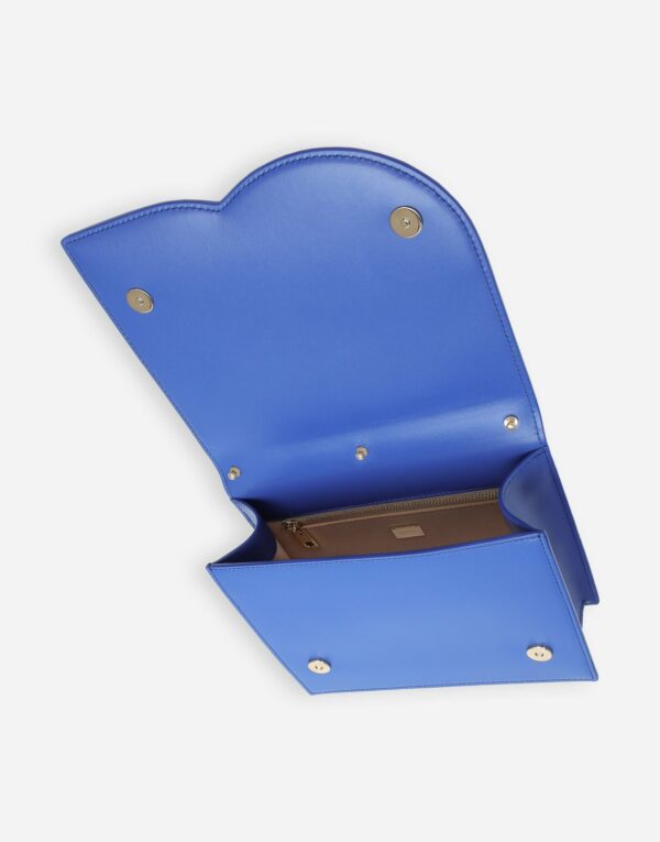 Calfskin DG Logo Bag Blue For Women BB7287AW57680623 - 20 Cm/ 7.8 Inches
