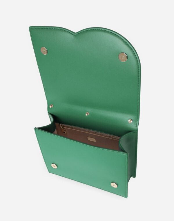 Calfskin DG Logo Bag Green For Women BB7287AW57687192 - 20 Cm/ 7.8 Inches