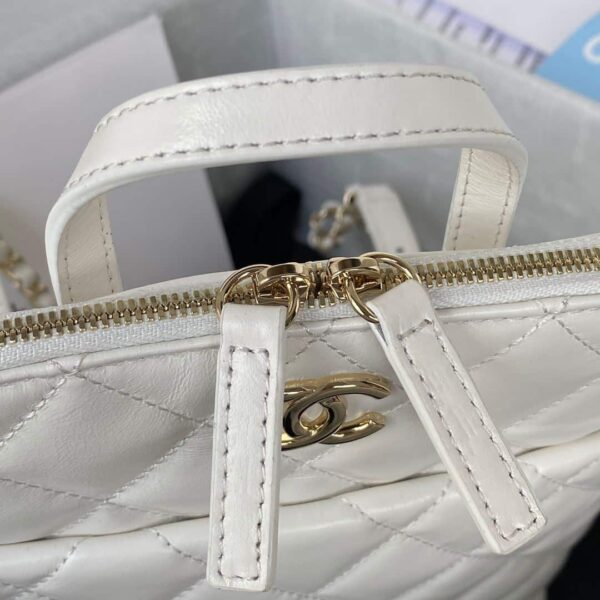 [REP 1:1] CC Rucksack Backpack Black/White/Pink/ Steel Blue For Women 7.1in / 18cm AS3332