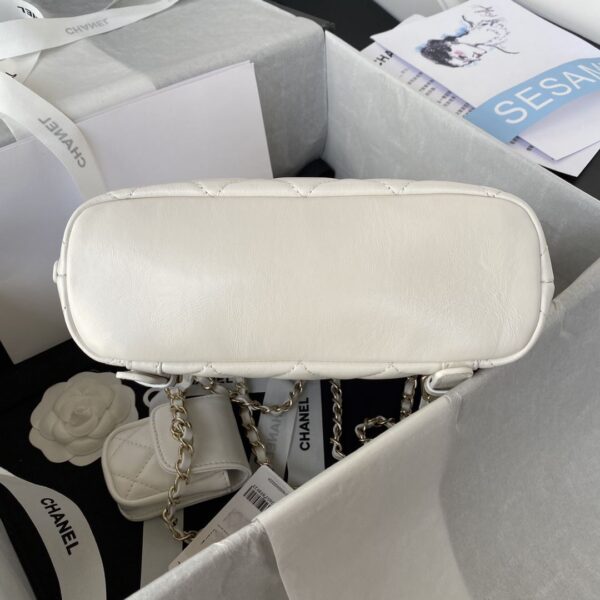 [REP 1:1] CC Rucksack Backpack Black/White/Pink/ Steel Blue For Women 7.1in / 18cm AS3332