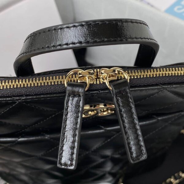 [REP 1:1] CC Rucksack Backpack Black/White/Pink/ Steel Blue For Women 7.1in / 18cm AS3332