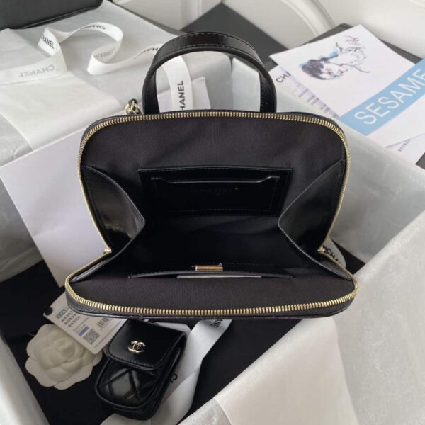 [REP 1:1] CC Rucksack Backpack Black/White/Pink/ Steel Blue For Women 7.1in / 18cm AS3332