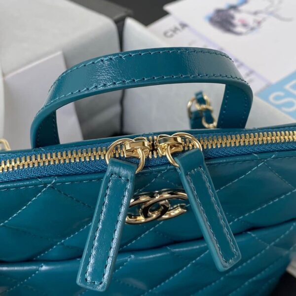 [REP 1:1] CC Rucksack Backpack Black/White/Pink/ Steel Blue For Women 7.1in / 18cm AS3332