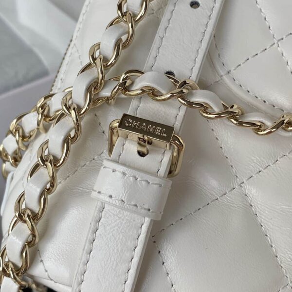 [REP 1:1] CC Rucksack Backpack Black/White/Pink/ Steel Blue For Women 7.1in / 18cm AS3332