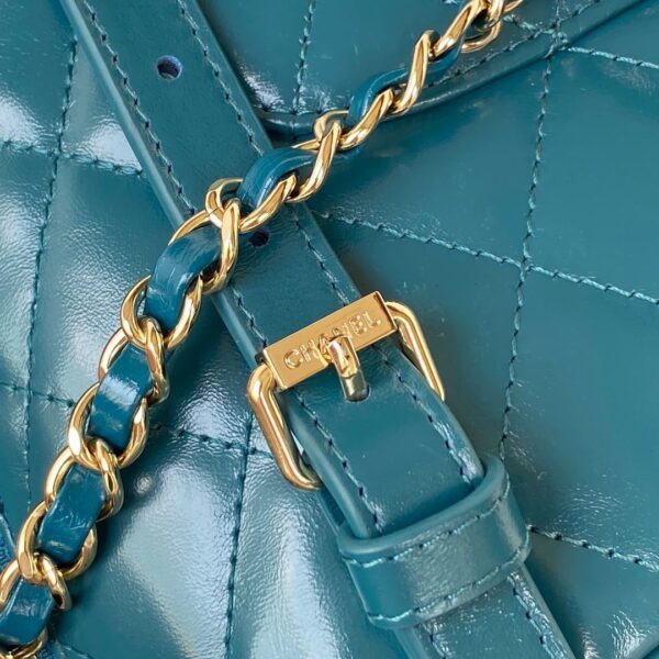 [REP 1:1] CC Rucksack Backpack Black/White/Pink/ Steel Blue For Women 7.1in / 18cm AS3332