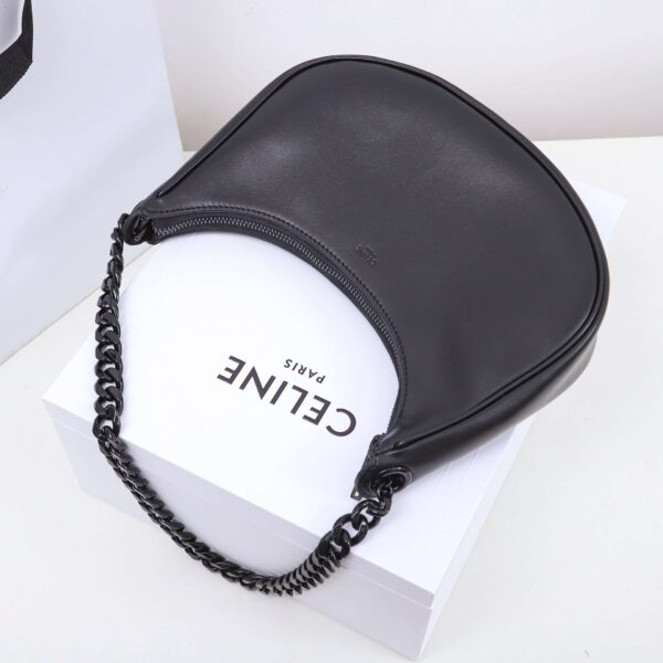 1:1 Replica Celine Ava Bag In Smooth Black For Women 9.8in/25cm