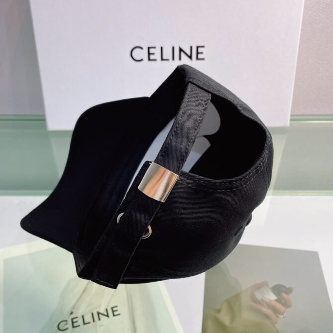 celine baseball cap in cotton black 2gzgz