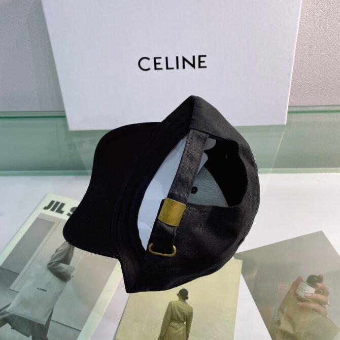 celine baseball cap in cotton black di0ei