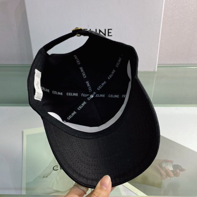 celine baseball cap in cotton black elijl