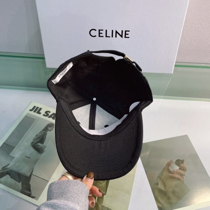 celine baseball cap in cotton black hgcf1