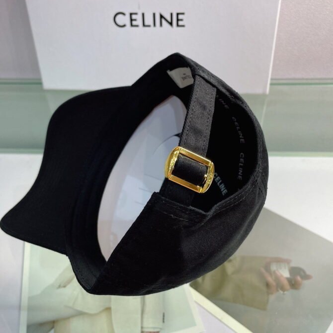 celine baseball cap in cotton black menra