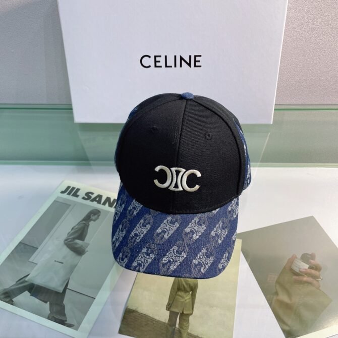 celine baseball cap in cotton black mlgp1