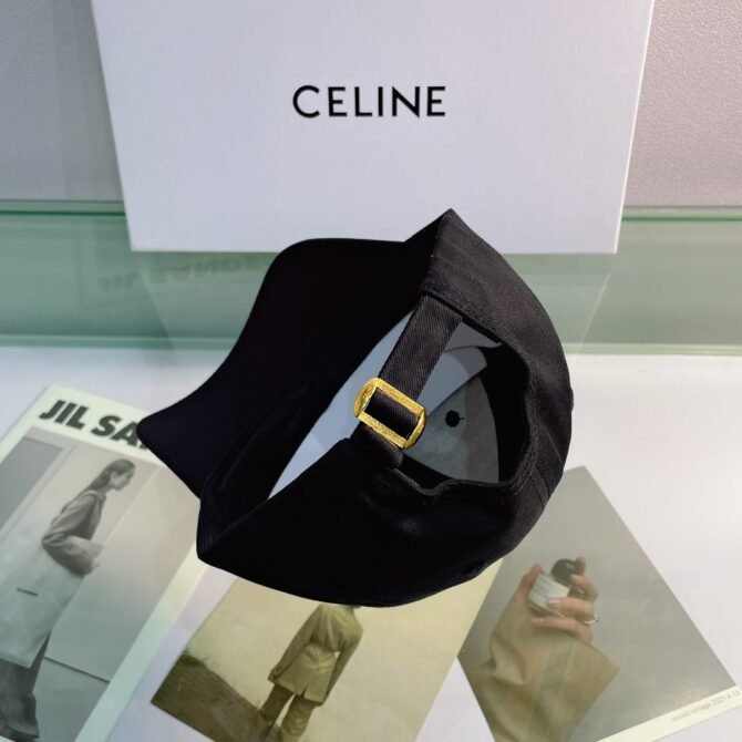 celine baseball cap in cotton black nmsrv