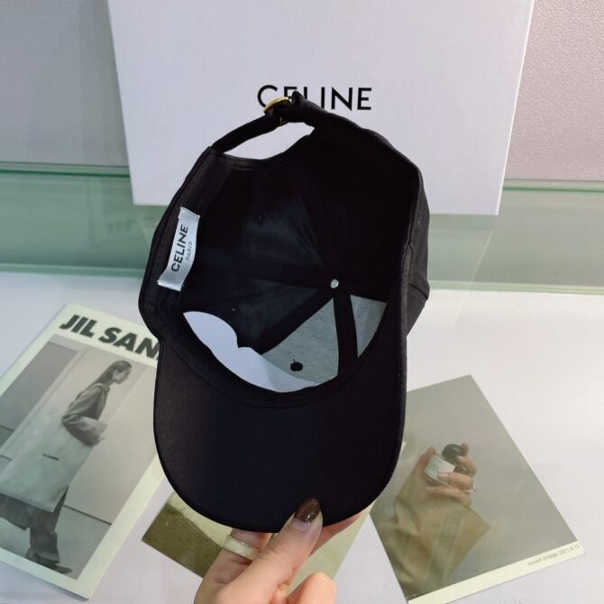 celine baseball cap in cotton black s82z8