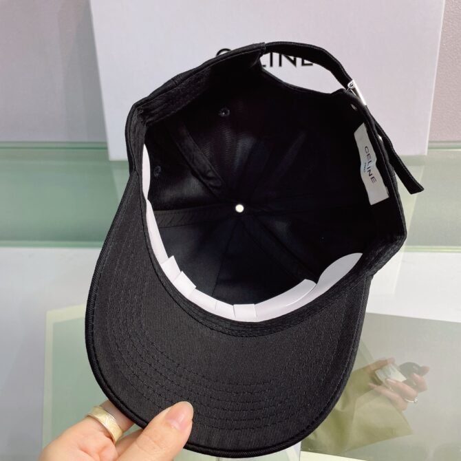 celine baseball cap in cotton black vwsfa