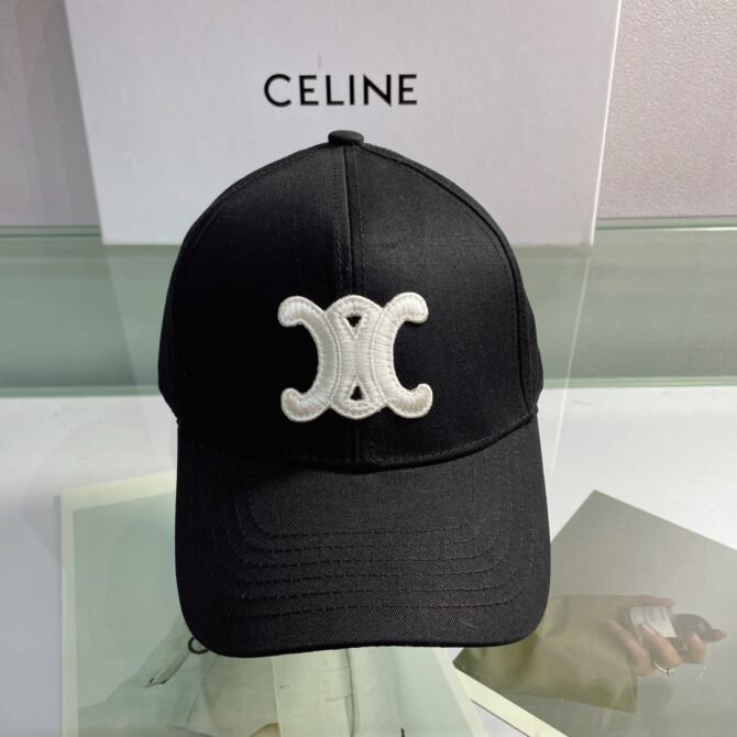 celine baseball cap in cotton black zyeea