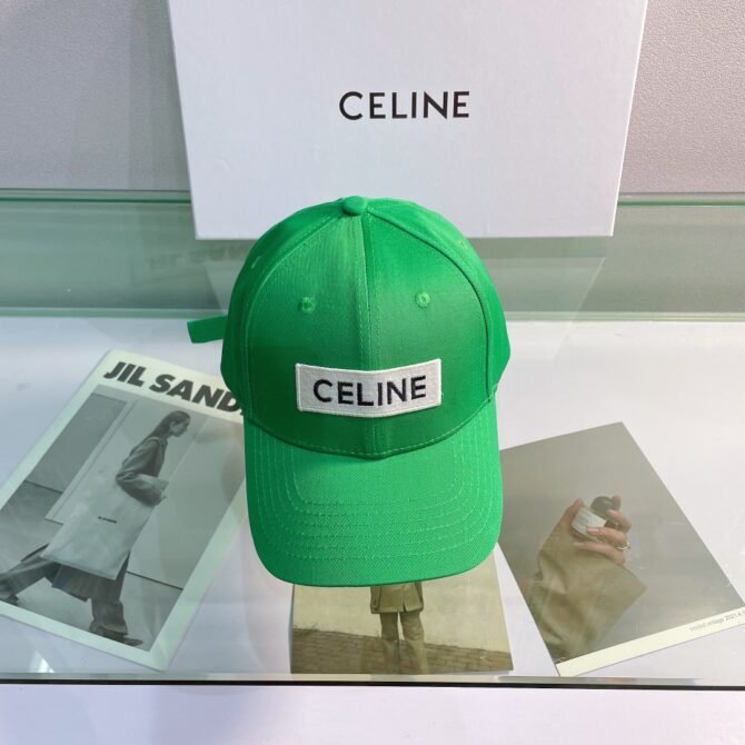 celine baseball cap in cotton green kld23