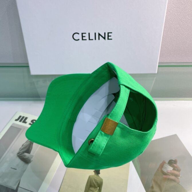 celine baseball cap in cotton green rtgwb