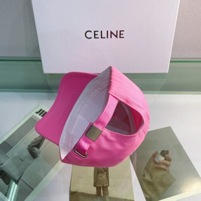 celine baseball cap in cotton pink gvln4