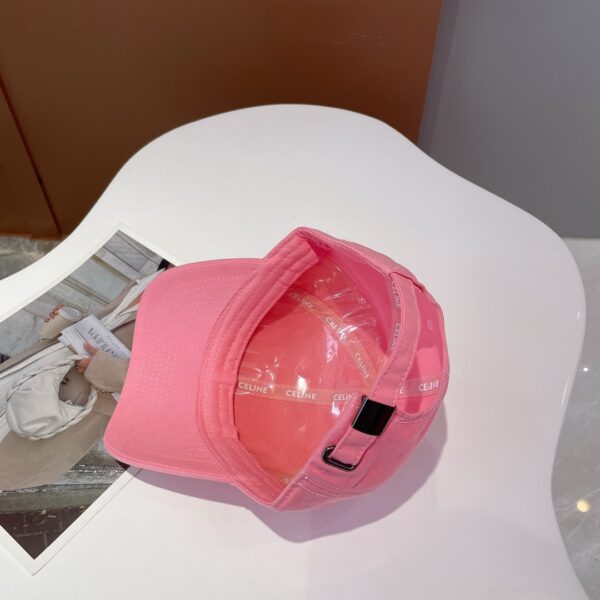 Celine Baseball Cap In Cotton Pink