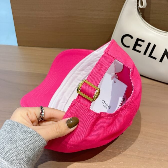 celine baseball cap in cotton pink z465y