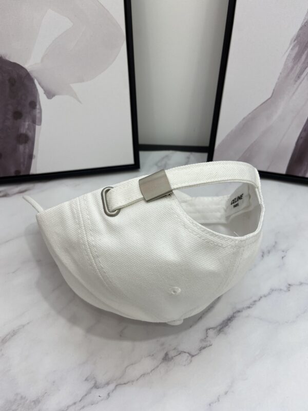 Celine Baseball Cap White Celine Cap