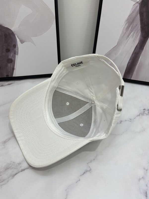 Celine Baseball Cap White Celine Cap