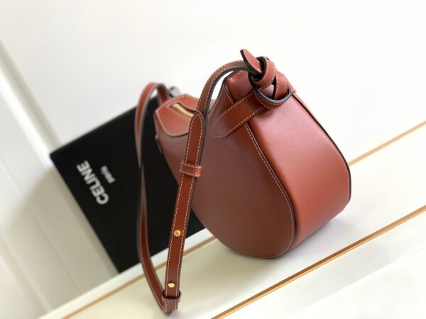 1:1 Replica Celine Besace Noeuds Francais Bag Brown For Women 10in/25cm 199823EI5.19TK