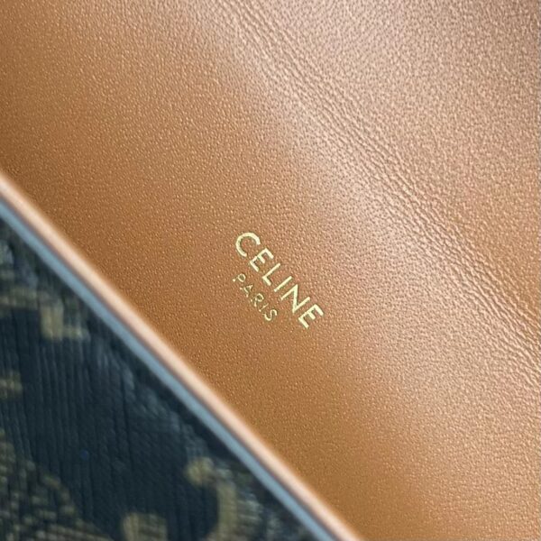 1:1 Replica Celine Box Triomphe In Triomphe Canvas Tan For Women 9in/22cm 199992CUZ.04LU