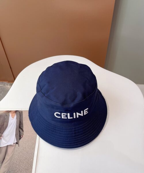 Celine Bucket Hat Dark Blue Celine Hat