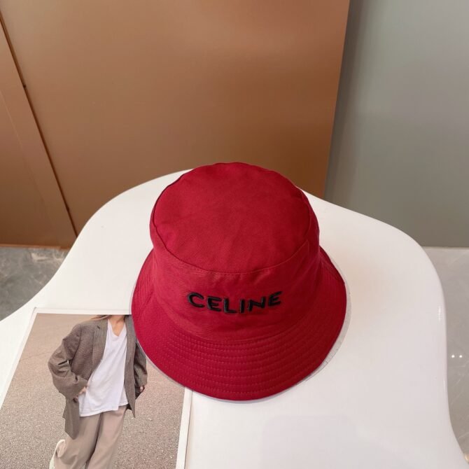 celine bucket hat red celine hat