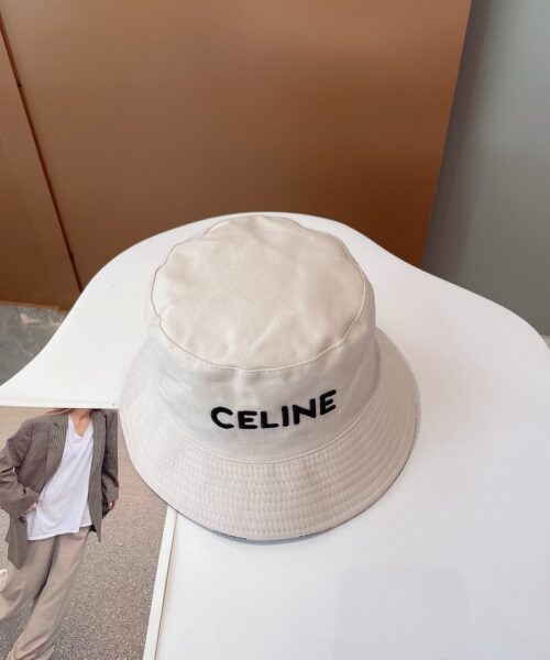 Celine Bucket Hat White Celine Hat