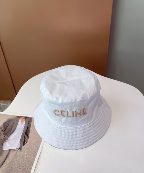 Celine Bucket Hat White Celine Hat